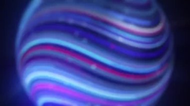 Abstract long tail light lines geometric background. Blue futuristic stream. Digital data flow. Creative abstract background. Dynamic pattern with power rays and light. Transfer texture concept. 