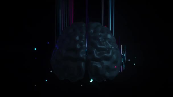 Abstract Background Human Brain Scanning Animation — Stock videók