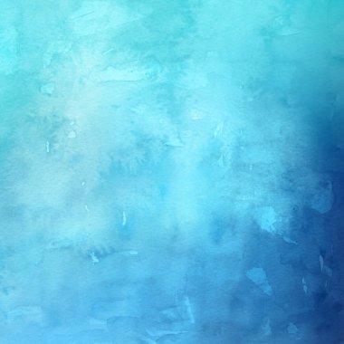 Mavi Grunge Suluboya desenli arka plan. Beyaz bir tuval ya da desenli kağıt arkaplan üzerinde pis ve gürültülü pastel suluboya dokusu. Pastel rengi Grunge gökkuşağı desenli arka plan.