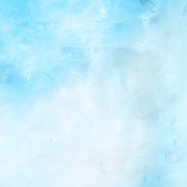 Mavi Grunge Suluboya desenli arka plan. Beyaz bir tuval ya da desenli kağıt arkaplan üzerinde pis ve gürültülü pastel suluboya dokusu. Pastel rengi Grunge gökkuşağı desenli arka plan.