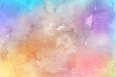 Soyut resim ve fırça darbelerinin yumuşak su rengi dokusu. Tablo ya da çizim kağıdı üzerine mürekkep rengi renginde pastel boya. Bir tablonun Grunge yüzey dokusu.