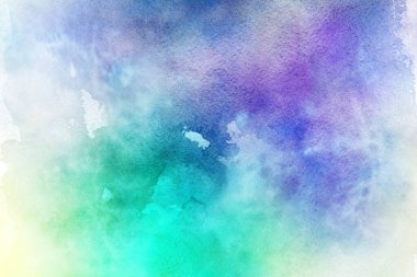 Soyut resim ve fırça darbelerinin yumuşak su rengi dokusu. Tablo ya da çizim kağıdı üzerine mürekkep rengi renginde pastel boya. Bir tablonun Grunge yüzey dokusu.