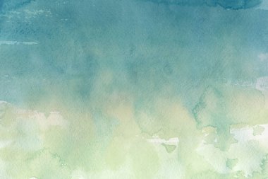 Soyut resim ve fırça darbelerinin yumuşak su rengi dokusu. Tablo ya da çizim kağıdı üzerine mürekkep rengi renginde pastel boya. Bir tablonun Grunge yüzey dokusu.