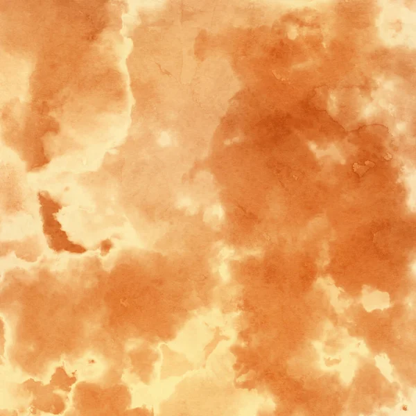 Texture Aquarelle Nuageuse Grunge Bruyante Rouge Orange Sur Toile Blanche — Photo
