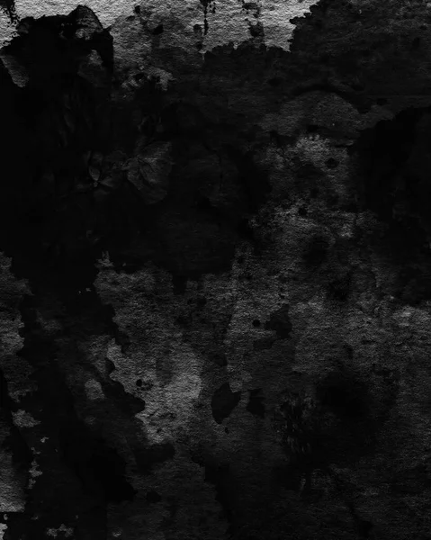 Αφηρημένη Grungy Μαύρο Νερό Χρώμα Υφή Φόντο Σκούρο Μαύρο Καλλιτεχνικό — Φωτογραφία Αρχείου