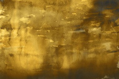 Kağıt ya da tuval üzerinde altın mürekkep dokusu. Parlak, zarif ve kaliteli altın mürekkep dokusu. Soyut sanat, ödüller, konser, sunum, grafik tasarım ve daha fazlası için arkaplan.