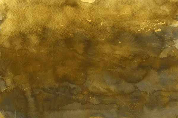 Golden Ink Textur Hintergründe Weiche Goldwassertinte Auf Einer Papierleinwand Abstraktes — Stockfoto