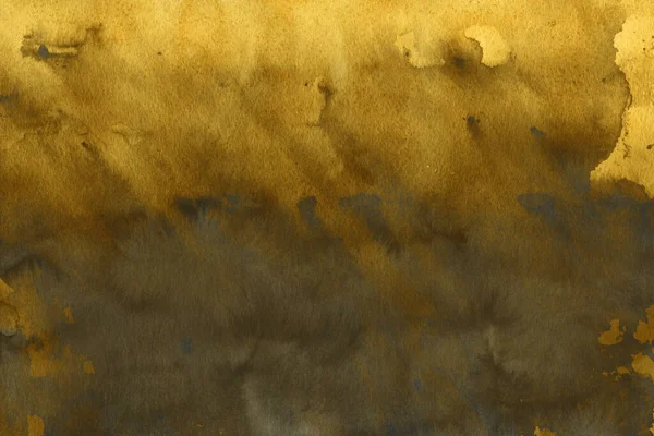 Golden Ink Texture Backgrounds Soft Gold Water Ink Paper Canvas — Stock Photo, Image