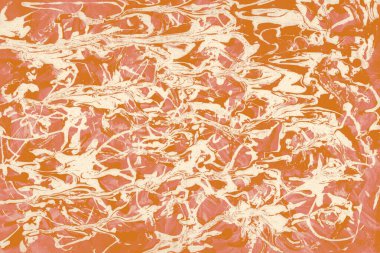 Modern duvar boyası tasarımı. Soyut çok renkli ıslak beton arka plan. Serbest stil ve el yapımı model arkaplanı. Boya istasyonunun duvar boyası. Resim yaptıktan sonra arta kalan boyalar. Sıvı mermer resim