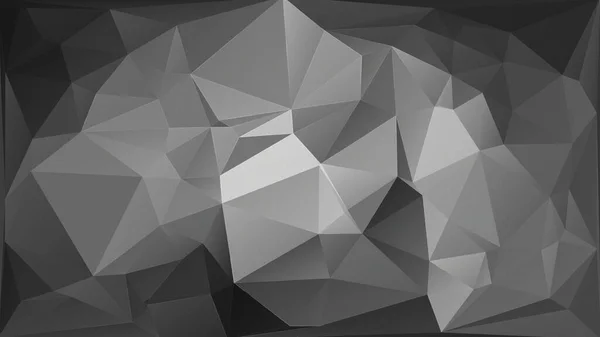 白色和灰色低的多分型多边形3D生成几何背景 灰色和白色摘要低多角形背景 三角多边形抽象背景 — 图库照片