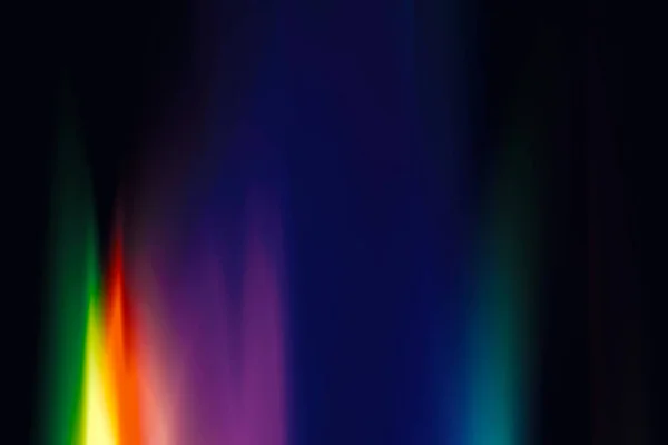 Prisma Licht Lekt Film Branden Overlay Achtergrond Regenboog Multicolor Verzadigd — Stockfoto