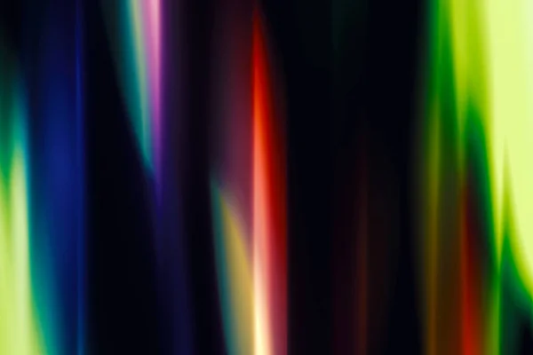 プリズムライトリークフィルムはオーバーレイ背景を焼きます 飽和効果フィルムオーバーレイ上の虹の多色 写真編集のための多色光漏れレンズフレアオーバーレイ 高解像度レンズフレアライトリーク光効果オーバーレイ背景テクスチャ — ストック写真