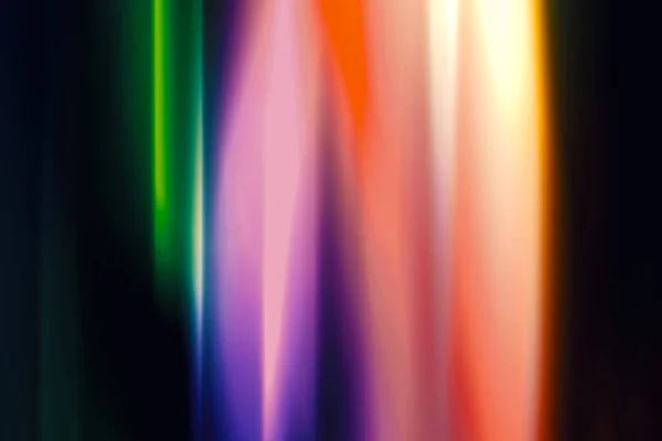プリズムライトリークフィルムはオーバーレイ背景を焼きます 飽和効果フィルムオーバーレイ上の虹の多色 写真編集のための多色光漏れレンズフレアオーバーレイ 高解像度レンズフレアライトリーク光効果オーバーレイ背景テクスチャ — ストック写真