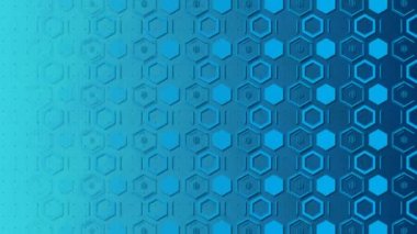 Altıgenli soyut arkaplan, canlandırma 