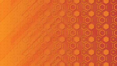 Altıgenli soyut arkaplan, canlandırma 