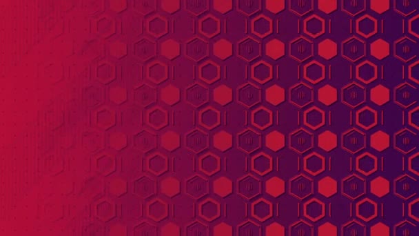 Abstract Background Hexagons Animation — Stock Video