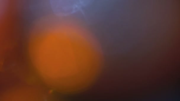 Cor Amarela Câmera Real Orgânica Lente Chama Luz Vazamentos Sobreposição — Vídeo de Stock