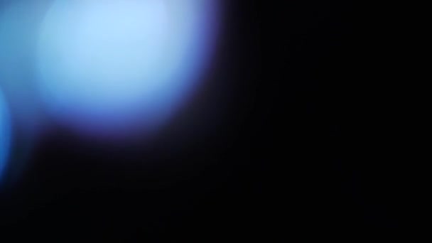 Amorfik Mavi Gerçekçi Organik Kamera Işık Sızıntıları Sinematik Görüntüler Için — Stok video