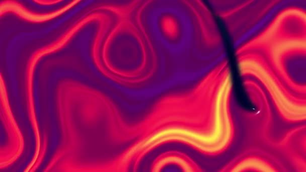 Abstract Background Colorful Gradient Fluid Paints Animation — Vídeo de Stock