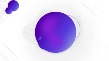 Renkli gradyan ve şekillere sahip soyut arkaplan, canlandırma