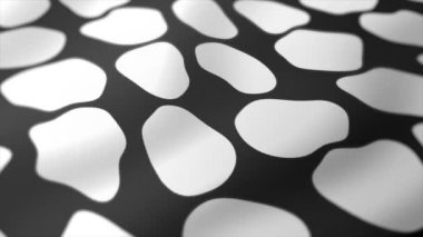 Soyut arkaplan. Tek renkli animasyon. siyah ve beyaz 