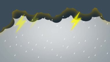 Gökyüzü Arkaplanı gök gürültüsü, animasyon