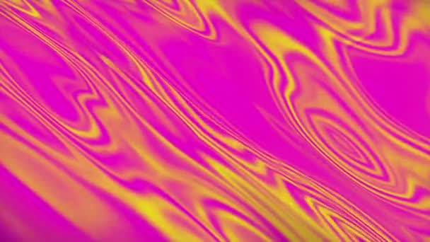 Sfondo Sfumato Liquido Rosa Arancio Neon Astratto Liquido Che Scorre — Video Stock