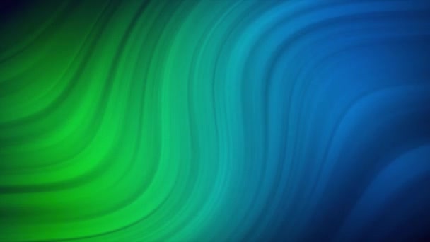 ネオン青緑色の液体勾配の背景 概要流動波のレトロな動きの背景 明るいネオンカラフルな抽象液体形状の背景アニメーション — ストック動画