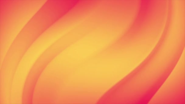 明るい鮮やかなネオンオレンジの色グラデーションストライプ斜線抽象的な動きの背景 シームレスなループだ 流体芸術 トレンディなカラフルな流体の抽象フロー 美しいグラデーションのテクスチャ — ストック動画