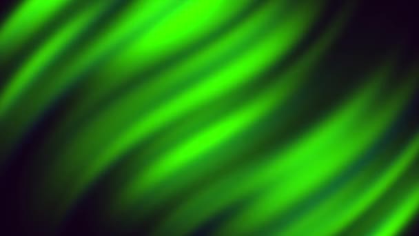 Brillante Vibrante Neon Strisce Sfumate Colore Verde Linee Diagonali Sfondo — Video Stock