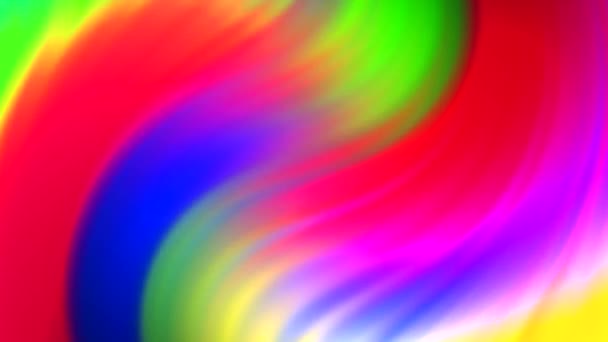 Brilhante Vibrante Neon Multicolor Gradiente Listras Diagonais Linhas Abstrato Movimento — Vídeo de Stock
