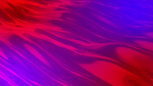 Fondo Gradiente Líquido Rojo Neón Fondo Movimiento Retro Ondas Flujo — Vídeos de Stock