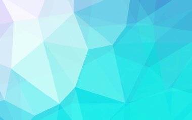 mavi gradyan renk 3d Düşük poligonal resimli arkaplan. Farklı boyut ve renklerde üçgenlerden oluşan düşük polimetrik arkaplan.