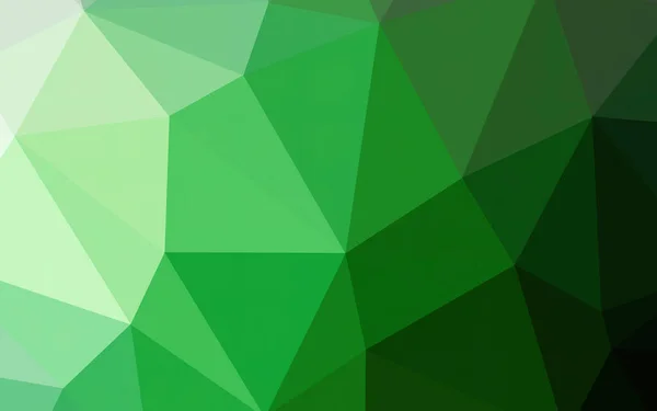 Groene Verloop Kleur Lage Polygonaal Geïllustreerde Achtergrond Laag Geometrische Achtergrond — Stockfoto
