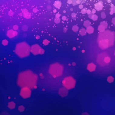 Yumuşak ve parlak ışık çeşitli organik şekil bokeh arkaplanını dağıttı. Menekşe