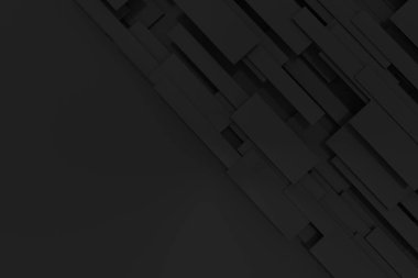 Siyah çizgili geometrik arka plan. Sayısız dikdörtgen şekilli simetrik desen arkaplanı. Afişler, Pankartlar, Posterler, İlanlar, Metinler, Videolar ve Canlandırma İçin Uygulanabilir.