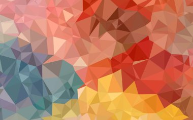 Renkli çokgen düşük poligonal arkaplan kırmızı, mavi, sarı, pembe, yeşil ve daha fazla renk üçgenlerinin farklı şekillerinden oluşur. çok renkli düşük polyester arkaplan.