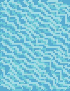 Pikselli soyut geometrik arkaplan. 3d illüstrasyon 