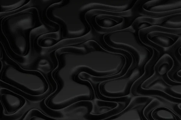 Abstraktní Ilustrace Vzorem Kapaliny Tmavém Pozadí — Stock fotografie