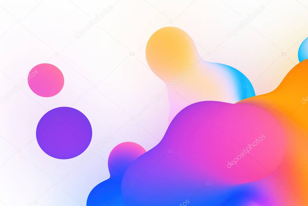 abstract fluid background with colorful gradient