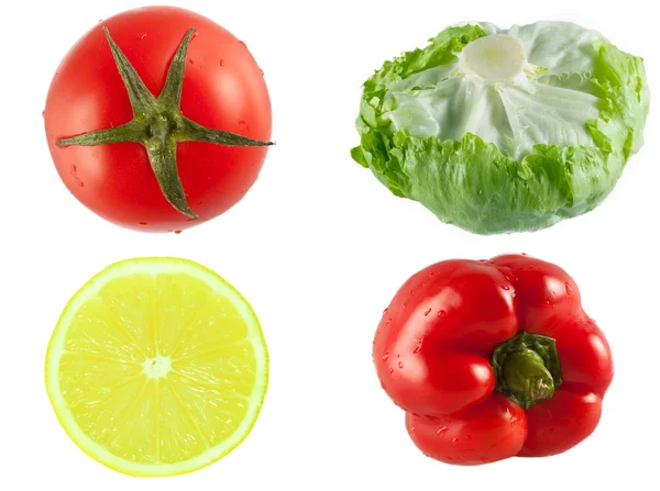domates, marul, biber, limon