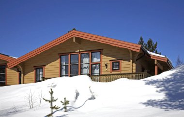 Lindvallen 'da bir bina. Salen. Dalarna ilçesi. İsveç