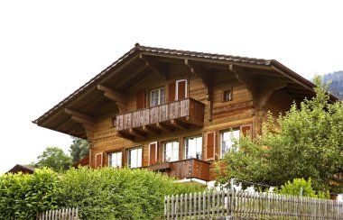 Simmental köyden Erlenbach. Bern Kantonu. İsviçre