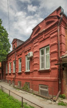 Taganrog 'daki Anton Glushko sokağı 35 numaradaki tarihi ev. Rusya