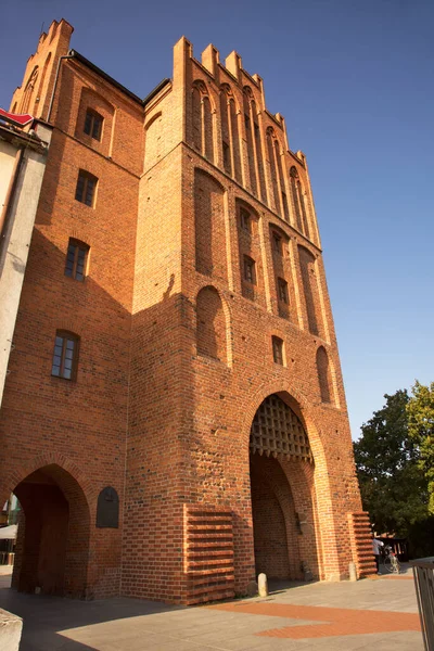 Porta Superiore Del Centro Storico Olsztyn Polonia — Foto Stock