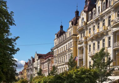 Marianske Lazne 'deki ana caddede. Çek Cumhuriyeti