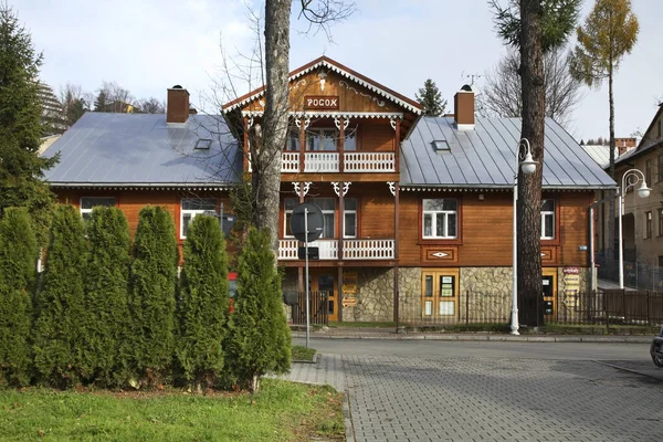 Régi Villa Pogon Krynica Zdroj Ban Kisebb Lengyel Vajdaság Lengyelország — Stock Fotó