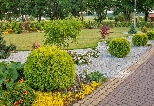 Сад Около Города Уржедов Польша — стоковое фото