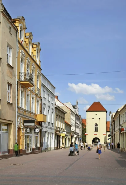 Ulica Grudziądzz Chełmnie Polska — Zdjęcie stockowe
