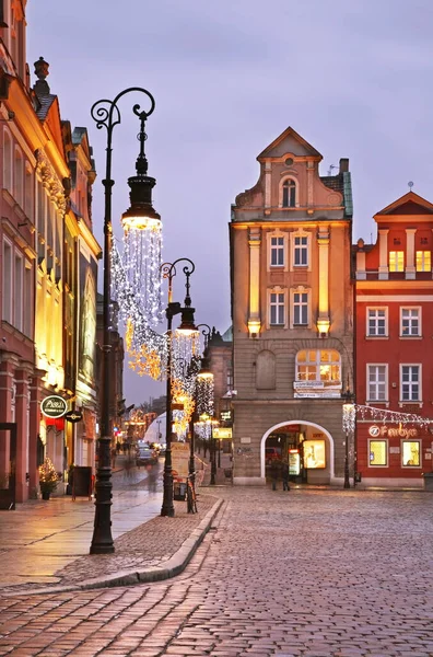 ポズナンの旧市場広場 Stary Rynek ポーランド — ストック写真